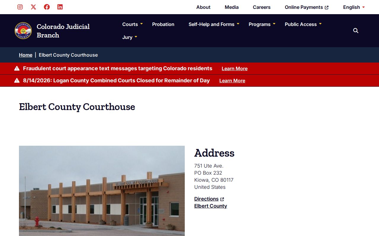 Elbert County case search courthouse and clerk directory