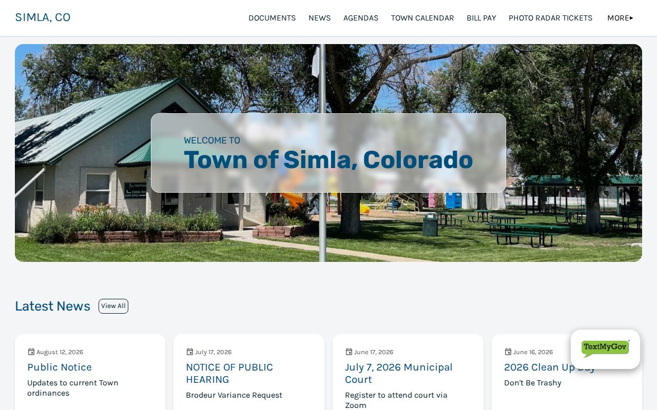 Simla court docket town court information