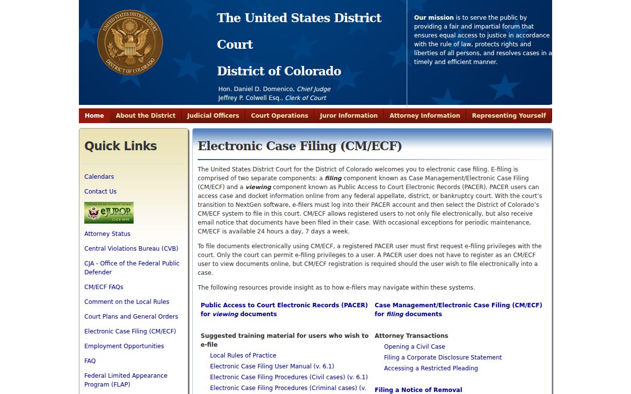 Elbert County traffic court records compared with federal CM ECF